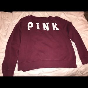 Burgundy Victoria’s Secret PINK Sweater.
